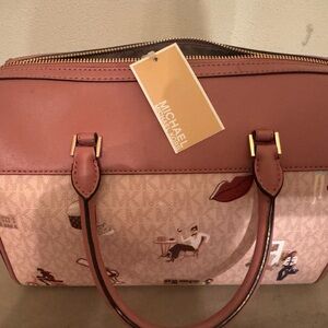 Michael Kors Rose Satchel Bag